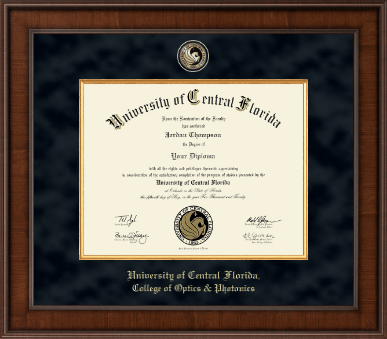 University of Central Florida diploma frame - Presidential Masterpiece Diploma Frame in Madison