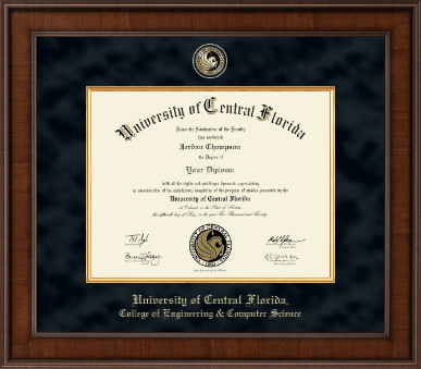 University of Central Florida diploma frame - Presidential Masterpiece Diploma Frame in Madison