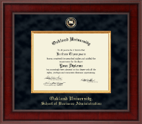 Oakland University Presidential Masterpiece Diploma Frame in Jefferson