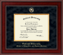 Oakland University Presidential Masterpiece Diploma Frame in Jefferson