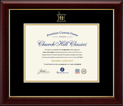 Pharmacy Certificate Frames and Gifts certificate frame - Embossed Pharmacy Certificate Frame in Gallery