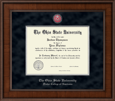 The Ohio State University diploma frame - Presidential Masterpiece Diploma Frame in Madison