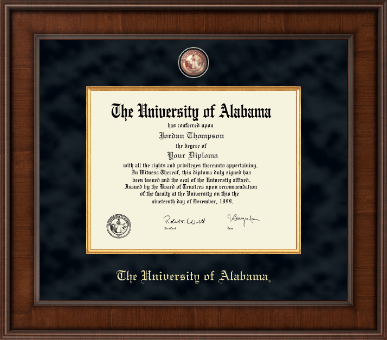 The University of Alabama Tuscaloosa diploma frame - Presidential Crimson Masterpiece Diploma Frame in Madison