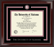 The University of Alabama Tuscaloosa Spirit Medallion Diploma Frame in Encore