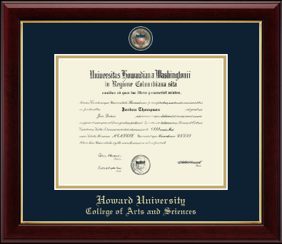 Howard University diploma frame - Masterpiece Medallion Diploma Frame in Gallery