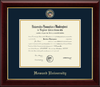 Howard University diploma frame - Masterpiece Medallion Diploma Frame in Gallery