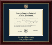 Howard University diploma frame - Masterpiece Medallion Diploma Frame in Gallery