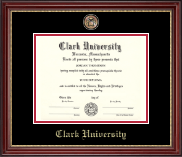 Clark University Masterpiece Medallion Diploma Frame in Kensington Gold