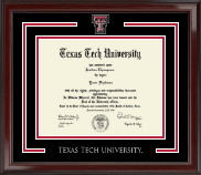 Texas Tech University diploma frame - Spirit Medallion Diploma Frame in Encore