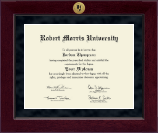 Robert Morris University in Illinois diploma frame - Millennium Gold Engraved Diploma Frame in Cordova