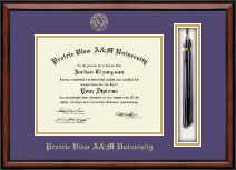 Prairie View A&M University diploma frame - Tassel & Cord Diploma Frame in Southport