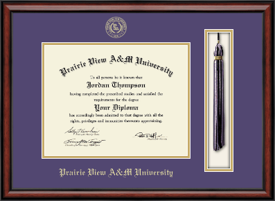 Prairie View A&M University diploma frame - Tassel & Cord Diploma Frame in Southport