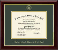 University of Maine Fort Kent diploma frame - Gold Embossed Diploma Frame in Gallery