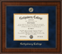 Gettysburg College Presidential Masterpiece Diploma Frame in Madison