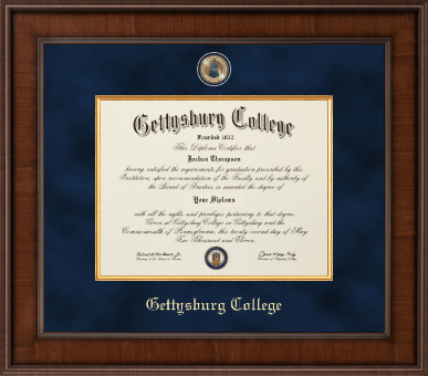 Gettysburg College diploma frame - Presidential Masterpiece Diploma Frame in Madison