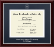 Nova Southeastern University diploma frame - Silver Embossed Diploma Frame in Gallery Silver