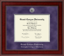 Grand Canyon University diploma frame - Presidential Silver Engraved Diploma Frame in Jefferson
