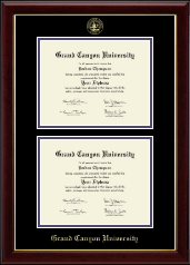 Grand Canyon University Double Diploma Frame in Gallery