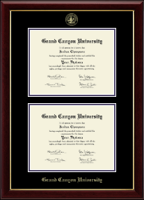 Double Diploma Frame