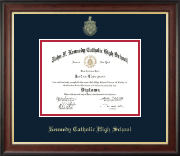 Kennedy Catholic High School in Somers, NY Gold Embossed Diploma Frame in Studio Gold