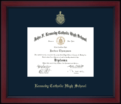 Kennedy Catholic High School in Somers, NY diploma frame - Gold Embossed Achievement Edition Diploma Frame in Academy