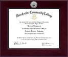 Manchester Community College Century Silver Engraved Diploma Frame in Cordova