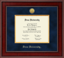 Drew University Presidential Gold Engraved Diploma Frame in Jefferson