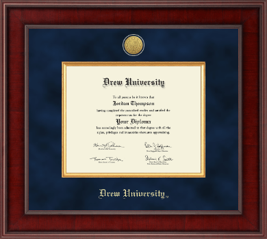 Drew University diploma frame - Presidential Gold Engraved Diploma Frame in Jefferson