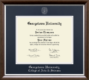 Georgetown University diploma frame - Silver Embossed Diploma Frame in Devonshire