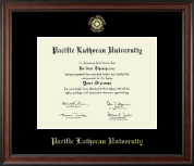 Pacific Lutheran University diploma frame - Gold Embossed Diploma Frame in Studio