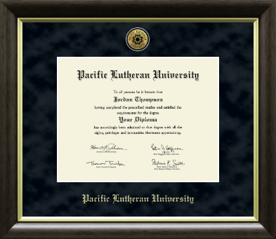 Pacific Lutheran University diploma frame - Gold Engraved Medallion Diploma Frame in Hampshire