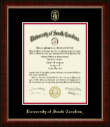 University of South Carolina Gold Embossed Diploma Frame in Murano