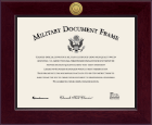 United States Navy Century Gold Engraved Certificate Frame in Cordova