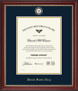 United States Navy diploma frame - Masterpiece Medallion Diploma Frame in Kensington Gold
