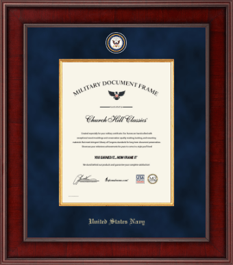 United States Navy certificate frame - Presidential Masterpiece Certificate Frame in Jefferson