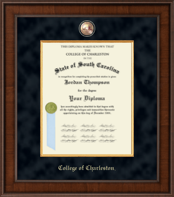 College of Charleston diploma frame - Presidential Masterpiece Diploma Frame in Madison