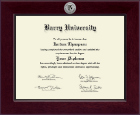 Barry University Century Silver Engraved Diploma Frame in Cordova