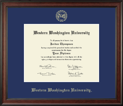 Western Washington University diploma frame - Gold Embossed Diploma Frame in Studio