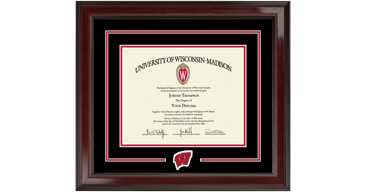 Spirit Motion W Medallion Diploma Frame in Encore University
