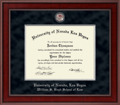 University of Nevada Las Vegas diploma frame - Presidential Masterpiece Diploma Frame in Jefferson