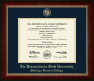 Pennsylvania State University diploma frame - Gold Embossed Diploma Frame in Murano