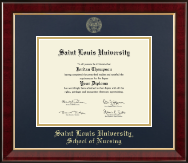 Saint Louis University diploma frame - Gold Embossed Diploma Frame in Murano