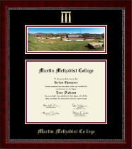 Martin Methodist College diploma frame - Campus Scene Diploma Frame in Sutton