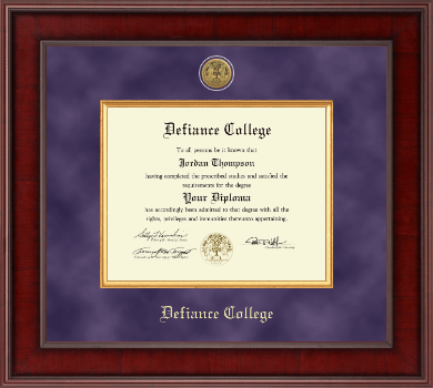 Defiance College diploma frame - Presidential Gold Engraved Diploma Frame in Jefferson