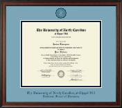 University of North Carolina Eshelman School of Pharmacy diploma frame - Navy Embossed Diploma Frame in Studio