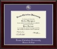 Texas Christian University diploma frame - Masterpiece Medallion Diploma Frame in Gallery Silver