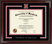 University of Maryland, College Park Spirit Pewter Medallion Diploma Frame in Encore