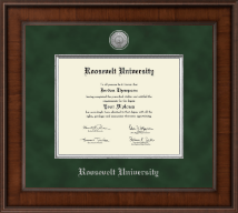 Roosevelt University diploma frame - Presidential Silver Engraved Diploma Frame in Madison
