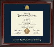 University of California Berkeley diploma frame - Gold Engraved Medallion Diploma Frame in Encore