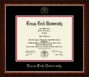 Texas Tech University diploma frame - Gold Embossed Diploma Frame in Murano